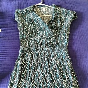 H&M mini faux wrap dress size 6
